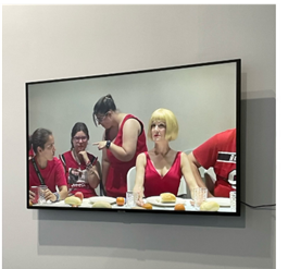 Performance ‘La última cena’ fruto del taller con Verónica Ruth Frías