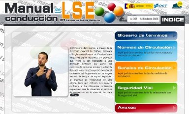 imagen del manual de conducción en lengua de signos de la DGT