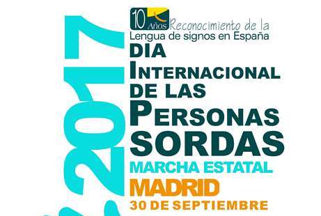 Imagen del cartel de CNSE del dia de las personas sordas