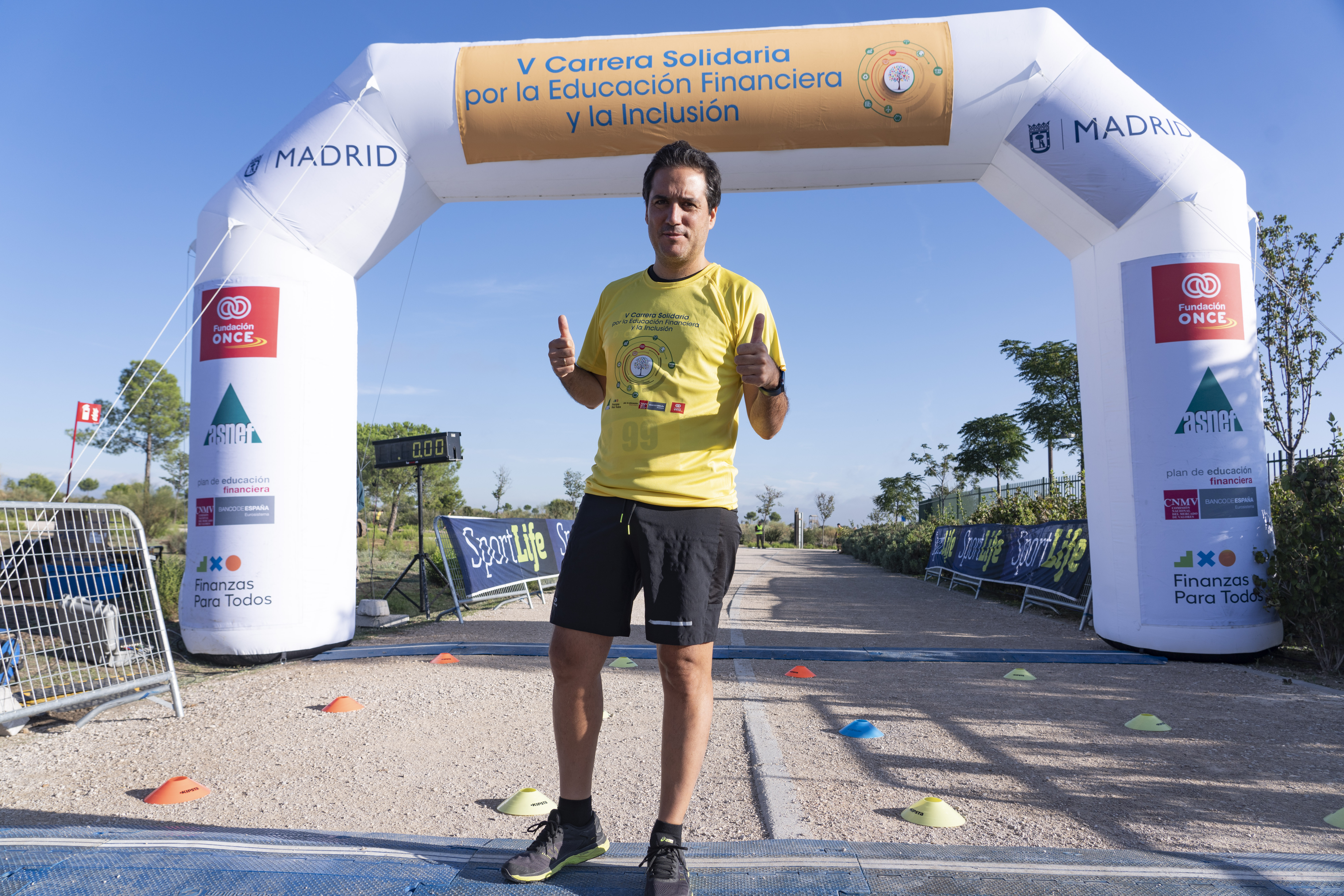 Foto de Félix durante la carrera