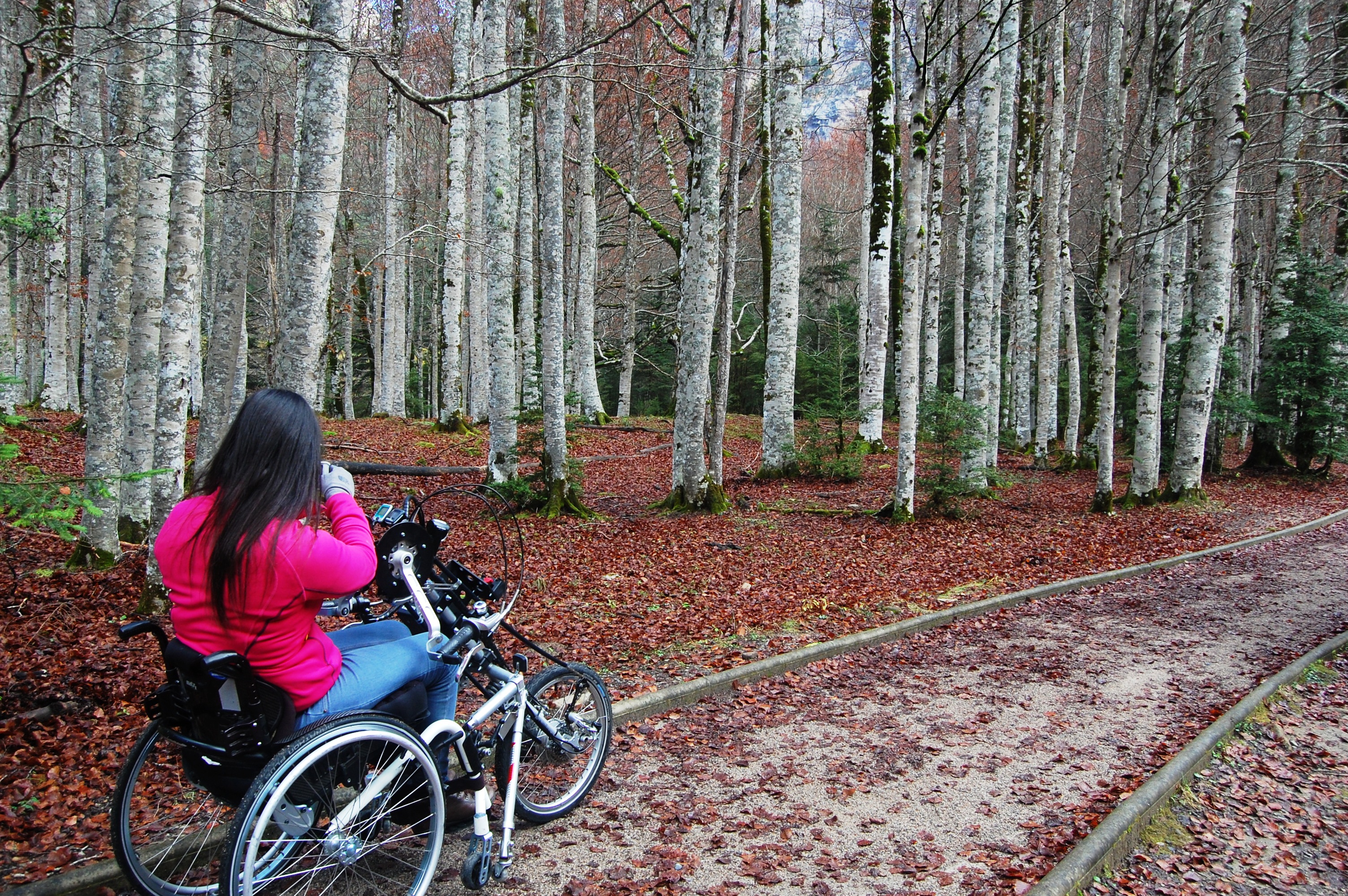 María José en el Parque Nacional de Ordesa y Monteperdido (Huesca).