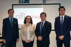 Foto de una de las acciones conjuntas de Fundación ONCE y Citi