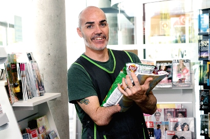 Foto de un trabajador de Ilunion. Foto cedida por Jorge Villa