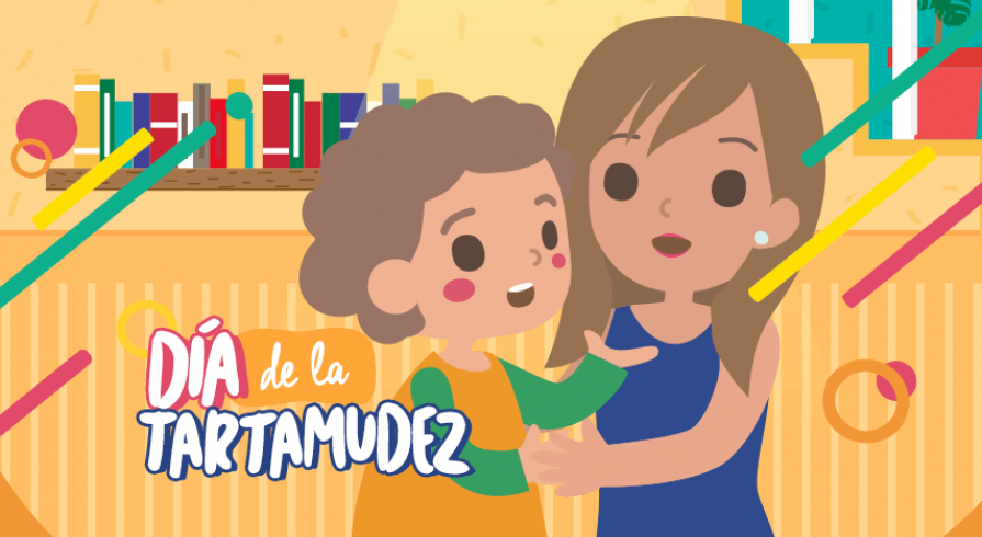 Cartel en el que se lee Día de la Tartamudez