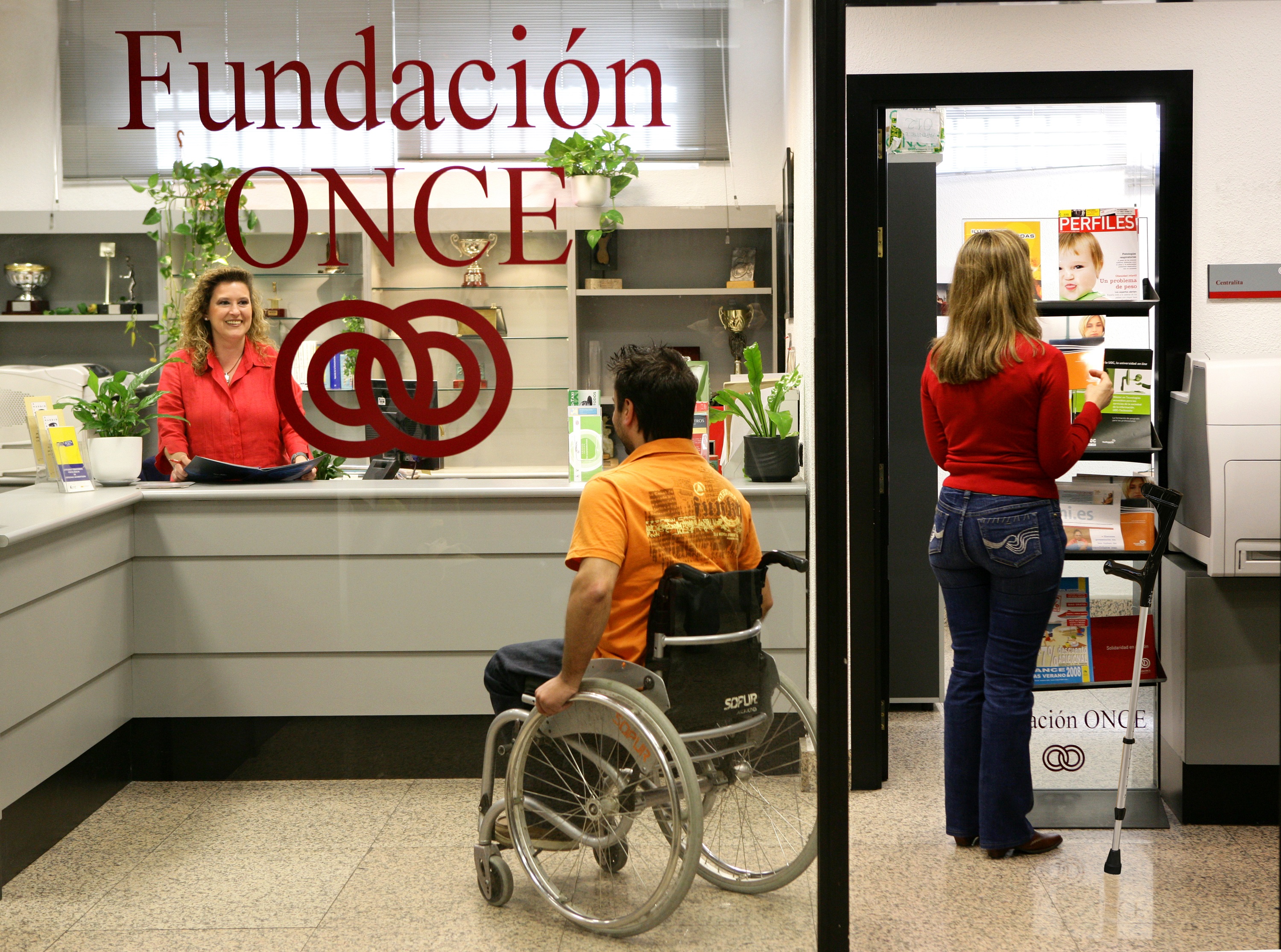 Foto del Departamento de Atención Externa con trabajadores