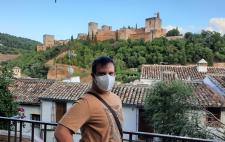 Imagen de Salvador en el Mirador de los Carvajales (Granada)