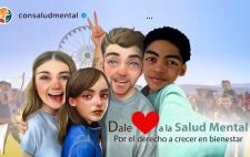 Imagen de varios niños y jóvenes en la que se lee 'Dale me gusta a la salud mental. Por el derecho a crecer en bienestar Imagen de varios niños y jóvenes en la que se lee 'Dale me gusta a la salud mental. Por el derecho a crecer en bienestar'