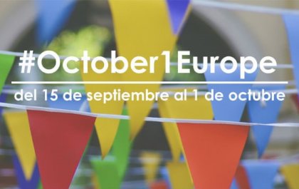 Imagen del Día Europeo de las Fundaciones en el que se lee: #October1Europe. Del 15 de septiembre al 1 de octubre