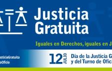 Cartel del Día de la Justicia Gratuita