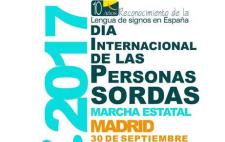 Imagen del cartel de CNSE del dia de las personas sordas