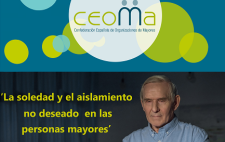 Imagen de Juan Manuel Martínez sobre un fondo de CEOMA con la leyenda