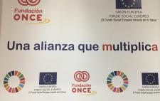 Imagen con logos de Fundación ONCE y la Unión Europea en la que se lee: