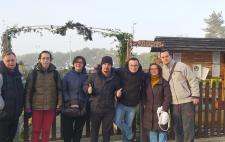 Foto de grupo de los autores del blog, de pie