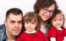 Vero y Pedro con Carla y Noa