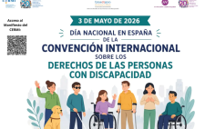 Imagen ilustrativa del Día de la Convención en España en el que se ve una ilustración de personas con distintas discapacidades