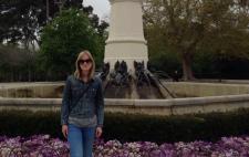 Imagen de Ines en el parque de El Retiro