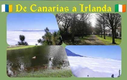 Mosaico de imágenes de Irlanda y Canarias