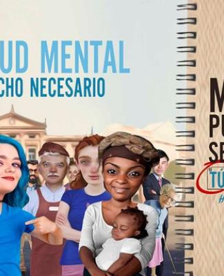 creatividad en la que pone el claim 'la salud mental un derecho necesario'