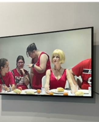 Performance ‘La última cena’ fruto del taller con Verónica Ruth Frías