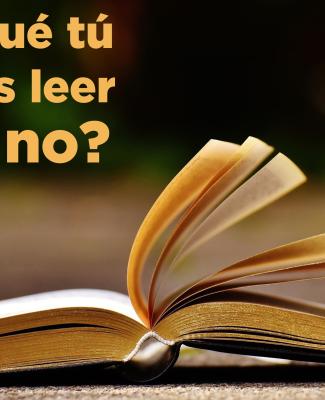 Imagen compuesta por un libro abierto y el siguiente texto: "¿Por qué tú puedes leer y yo no?