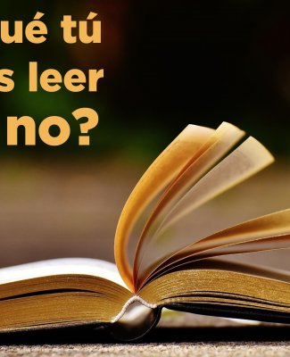 Imagen compuesta por un libro abierto y el siguiente texto: "¿Por qué tú puedes leer y yo no?