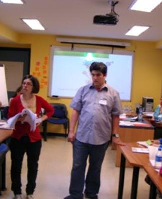 Foto de Esther y Antonio, formadores en derechos
