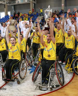 Foto de la celebración del título. Cedida por José Manuel Martín Amigó