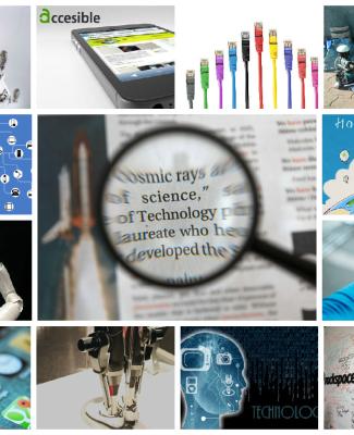Collage de fotografías de accesibilidad