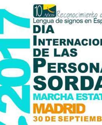 Imagen del cartel de CNSE del dia de las personas sordas