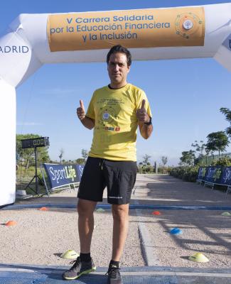 Foto de Félix durante la carrera