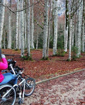 María José en el Parque Nacional de Ordesa y Monteperdido (Huesca).