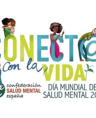 Imagen del Día Mundial de la Salud Mental 2019 donde se lee 'Conecta con la vida'