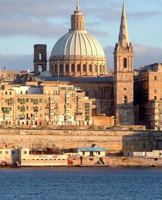 Vista panorámica de La Baleta, capital de Malta 