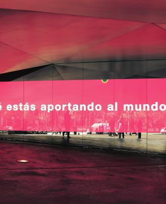 Imagen del Día Europeo de las Fundaciones en el que se lee: '¿Qué estás aportando al mundo?'