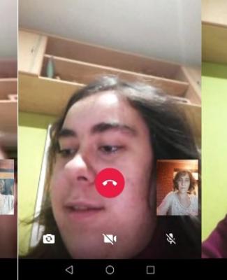 Imagen de Sonia interviniendo en un evento online sobre voluntariado 