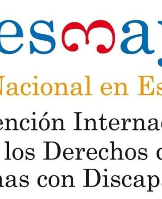 Logo del Día Nacional de la Convención con el siguiente texto: tresdemayo. Día Nacional en España. Convención Internacional sobre los Derechos de las Personas con Discapacidad 