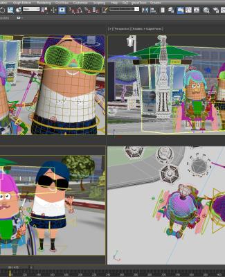 Foto del proceso de creación de los personajes de ON Fologüers